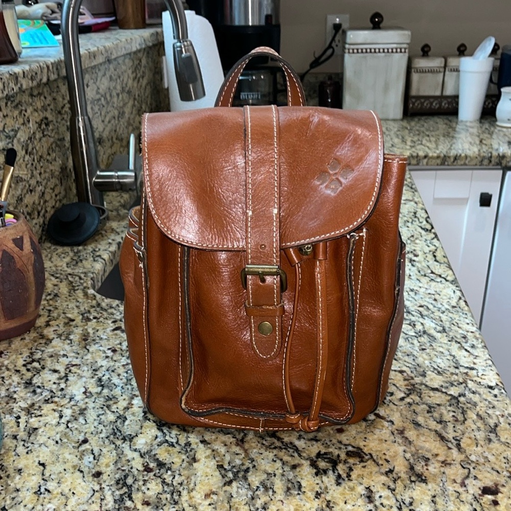 Patricia Nash Brown Leather Backpack